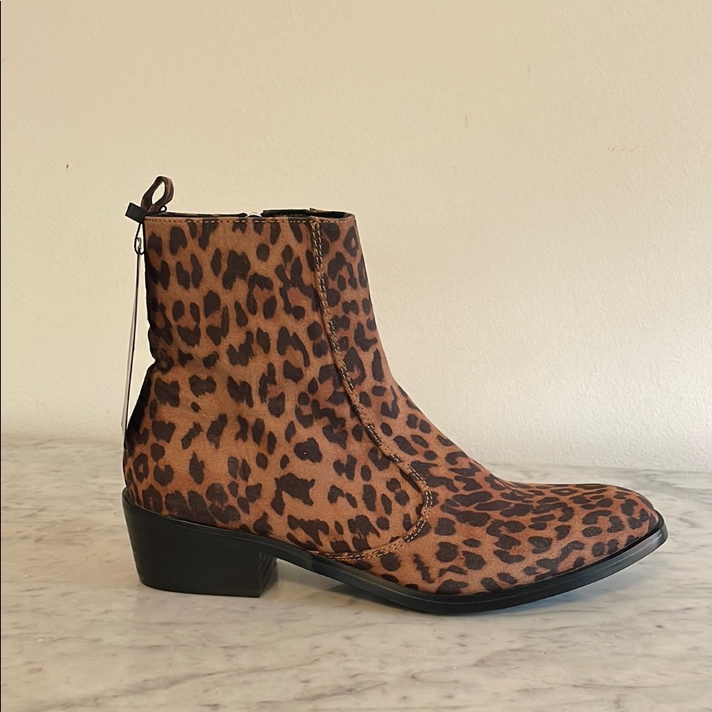 Straight To Hell Vegan Richards Leopard Boot NWT Men’s Sz 9
